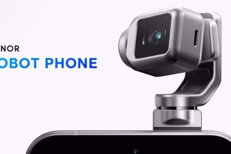 Tampilan konsep HONOR Robot Phone yang akan diluncurkan di MWC 2026. (HukamaNews.com / Honor)