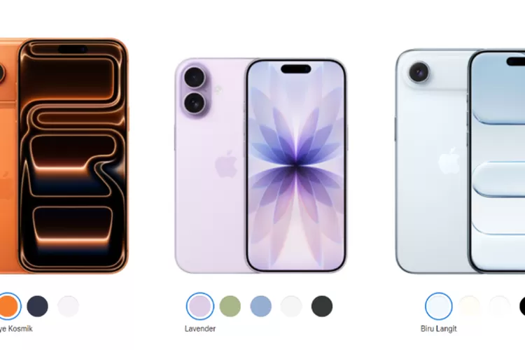 Deretan iPhone 17 Series resmi dijual di Indonesia melalui iBox dan Blibli. (HukamaNews.com / Net)