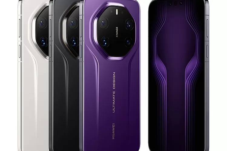 Desain resmi Huawei Mate 80 series dengan modul kamera baru. (HukamaNews.com / GSM arena)