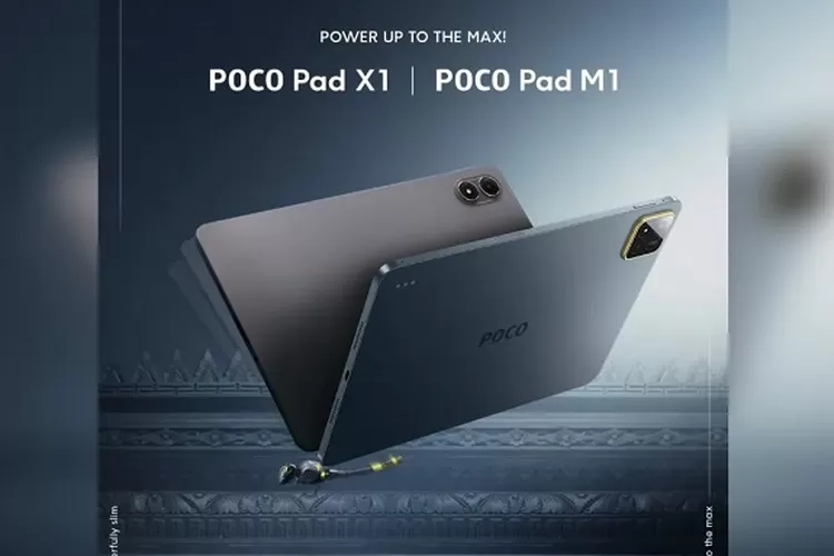 Tablet POCO Pad X1 dan Pad M1 dengan desain modern jelang peluncuran di Bali. (HukamaNews.com / POCO)