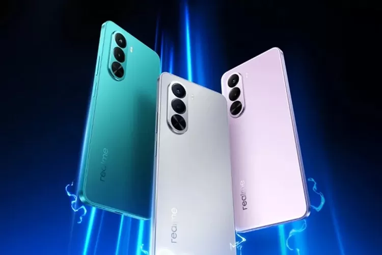 Smartphone realme P4x 5G dengan layar 144Hz dan baterai 7000 mAh. (HukamaNews.com / Realme)