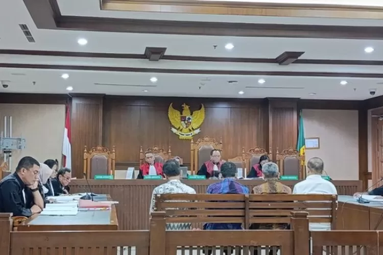 Eks Dirut Indofarma Arief Pramuhanto saat sidang kasus korupsi Rp 377 miliar. (HukamaNews.com / Antara)