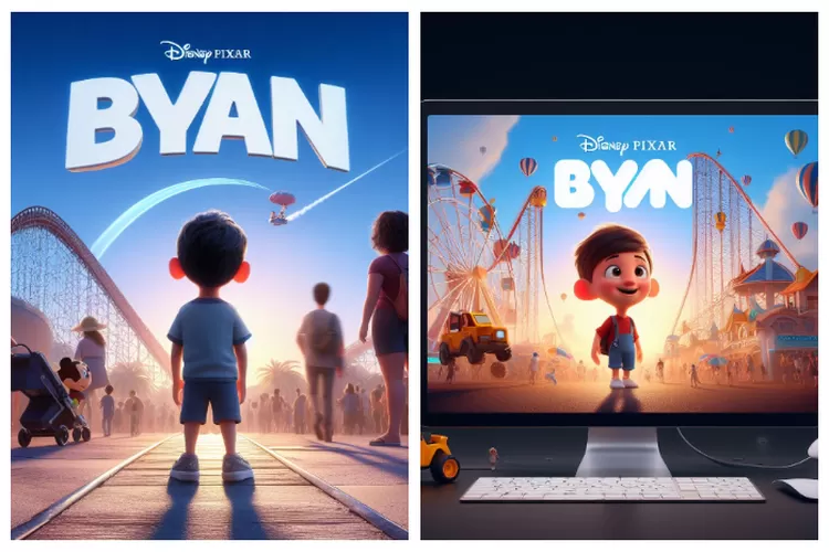 Viral Poster Disney Pixar Pakai Nama Dan Karakter Sendiri Begini Cara Mudah Membuatnya Tak 7479