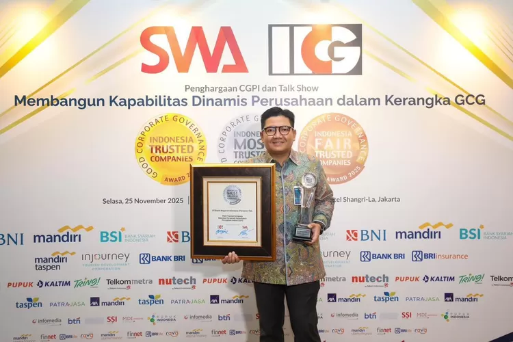 BNI meraih The Most Trusted Company pada CGPI Award 2025 sebagai bukti komitmen memperkuat tata kelola dan budaya antikorupsi.