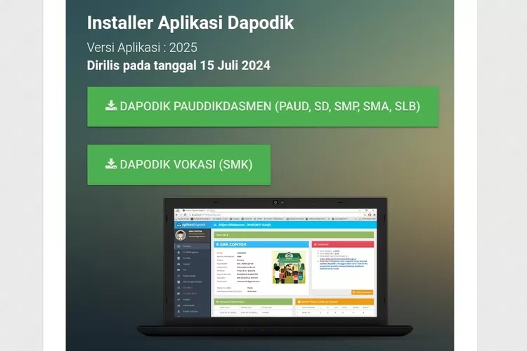 Paling Lambat 31 Agustus, Ini Cara Instal Dapodik 2025 Untuk Pendataan