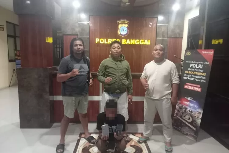 Polres Banggai berhasil menangkap Pemuda Asal Banggai Laut yang melakukan Pencurian di RSUD Luwuk. (Foto : Dok Polres Banggai)