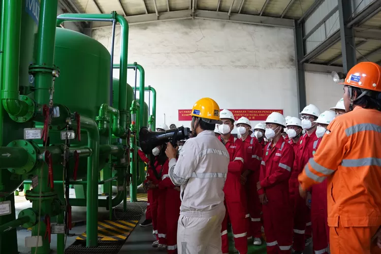 150 mahasiswa asal Universitas Tadulako (Untad) Palu, Sulawesi tengah (Sulteng) melakukan kunjungan ke kawasan IMIP (Metrosulteng)