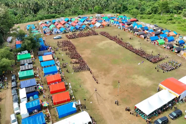 Lokasi Jambore Kwarcab Banggai Laut 2025. (Foto : Metro Sulteng)