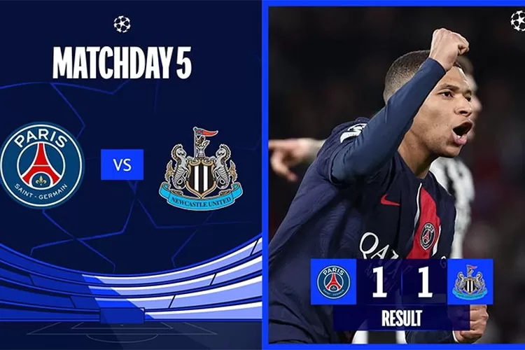 PSG Vs Newcastle: Imbang 1-1, Gol Kylian Mbappe Yang Kontroversial Dan ...