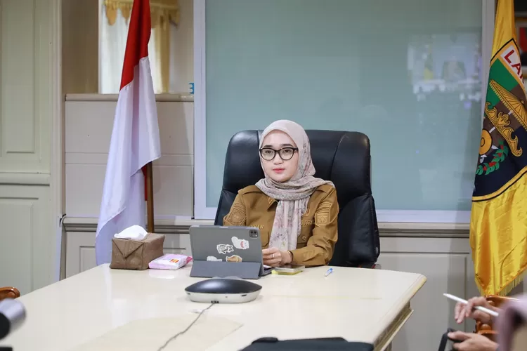 Jihan Nurlela, Wagub Lampung yang Viral Usai Terekam Berjoget saat konser Tanpa Pengawalan. (Rheina Putri / Lampungekspose.com)