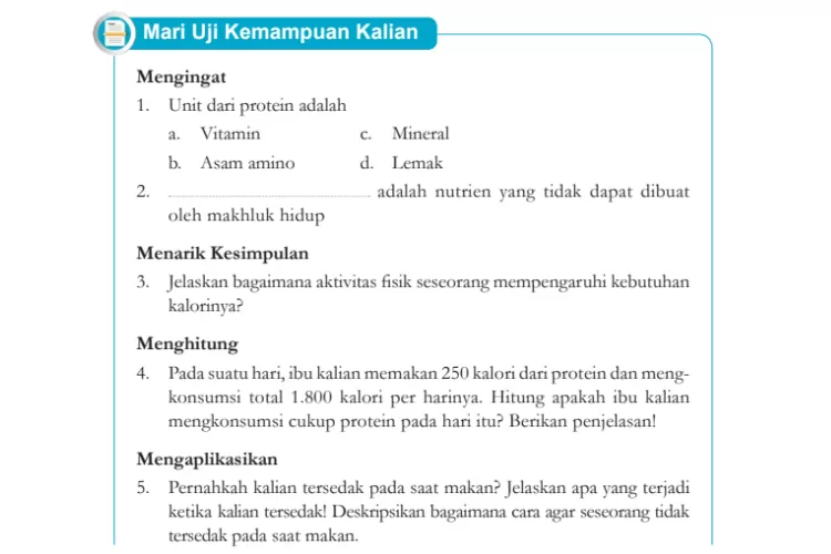 Kunci Jawaban IPA Kelas 8 Halaman 53 Kurikulum Merdeka: Mari Uji ...