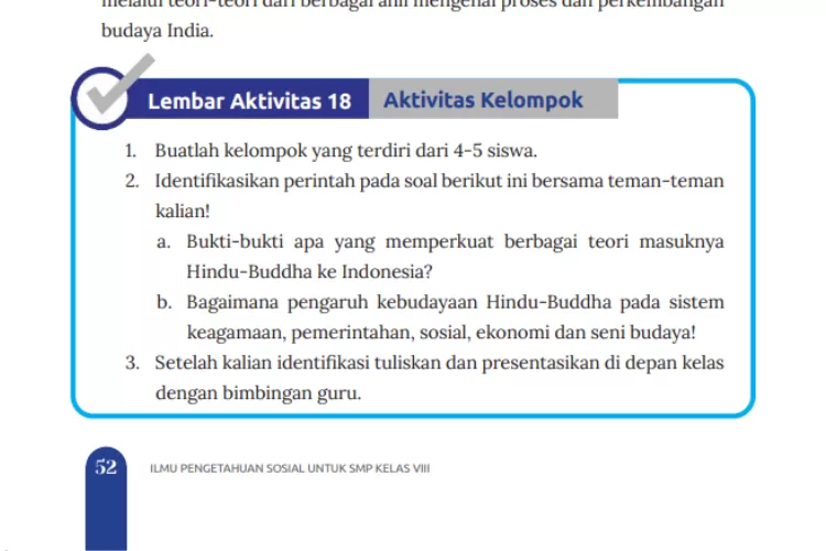 Kunci Jawaban IPS Kelas 8 Halaman 52 Kurikulum Merdeka, Lembar ...