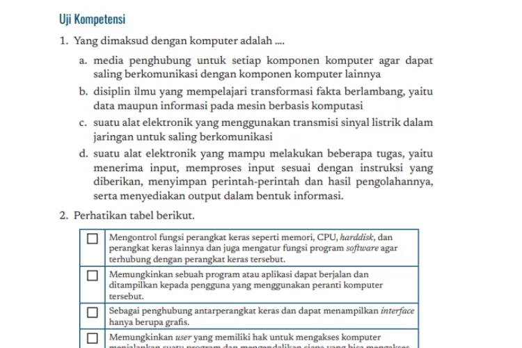 Kunci Jawaban Informatika Kelas 7 Halaman 106 Kurikulum Merdeka, Uji ...