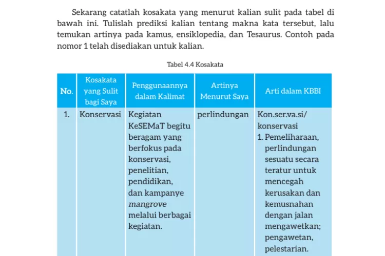 TERJAWAB! Kunci Jawaban Bahasa Indonesia Kelas 7 Halaman 111 Kurikulum ...