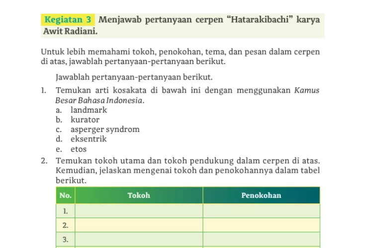 Kunci Jawaban Bahasa Indonesia Kelas 11 Halaman 116 Kurikulum Merdeka ...