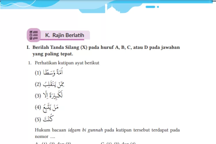 Kunci Jawaban PAI Kelas 8 Halaman 158 Kurikulum Merdeka, Bagian K Rajin ...