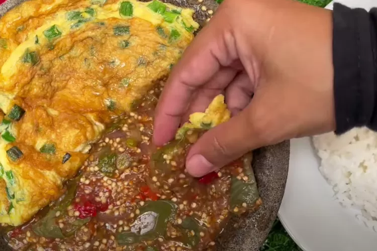 Bahan sambal terong viral di TikTok. (Foto/YouTube.)