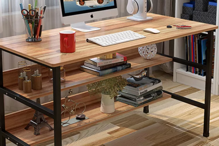 Contoh desain meja belajar minimalis rumah. (Foto/Instagram.)