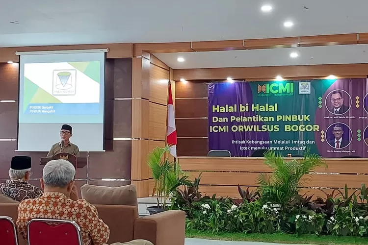 ICMI Orwilsus Bogor menggelar Halal Bi Halal dan Pelantikan Pusat Inkubasi Bisnis (PINBUK) ICMI Orwilsus Bogor. Foto/Istimewa (Foto/Istimewa)