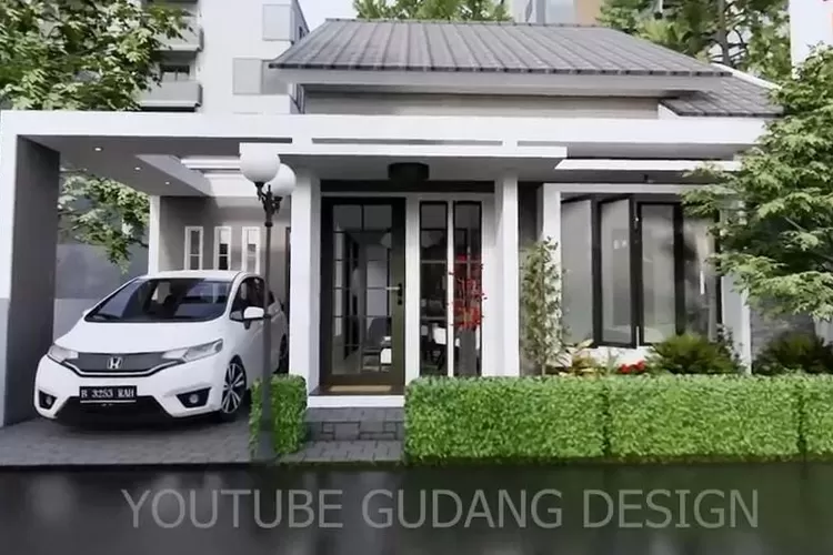 Desain Rumah Dengan Taman yang Luas