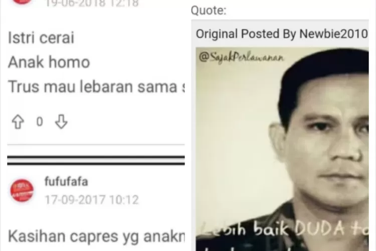 Sosok akun Kasus Fufufafa disebut milik Gibran. (Foto/Twitter.)