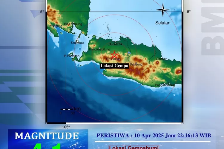 Gempa bumi di Bogor. Foto/BMKG ( Foto/BMKG)