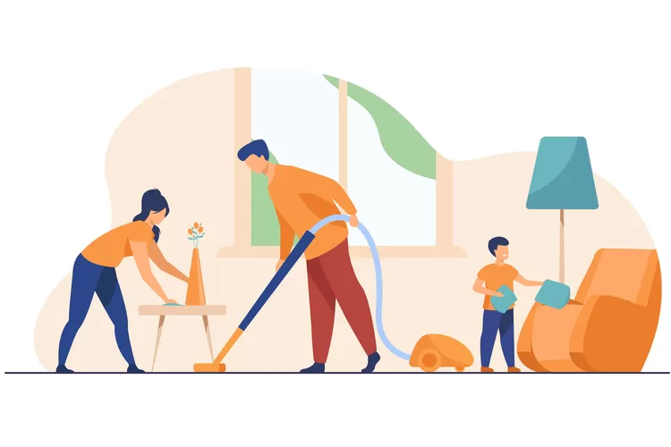 Illustrasi - Hidup sehat dengan keadaan yang bersih (Foto/Freepik - pch.vector)