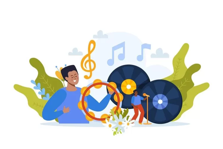 Putar musik kesukaan (Foto/Freepik -  macrovector.)