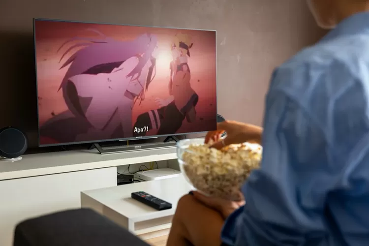 Ilustrasi - Menonton sambil Nonton 