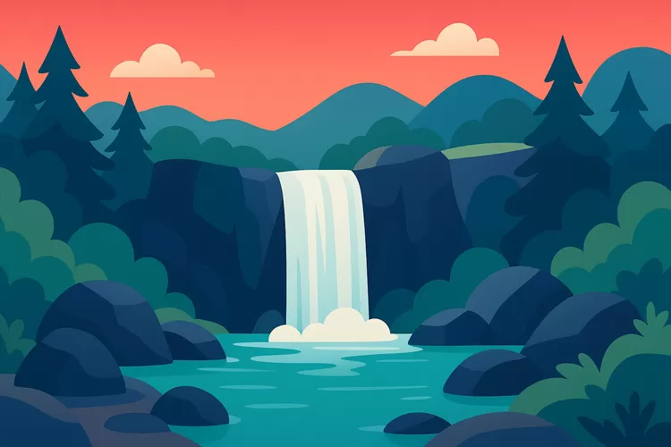 Air jernih Curug Country yang mengalir lembut di antara batu batu besar menjadi ruang tenang bagi banyak pengunjung. Foto/Bogorinsider.com  (Foto/Bogorinsider.com )