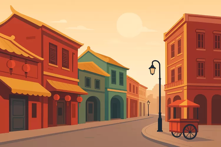 Deretan bangunan tua di Kota Lama Tangerang yang menyimpan jejak sejarah dan budaya Tionghoa. Foto/Bogorinsider.com (Foto/Bogorinsider.com)