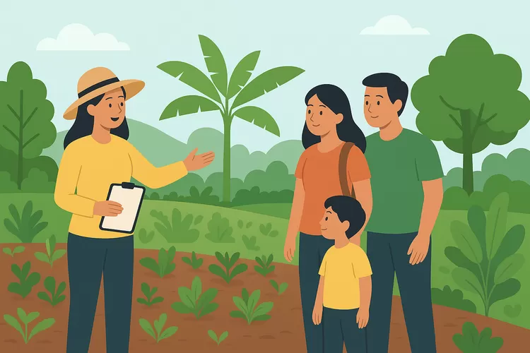 Kawasan perkebunan di Parung yang menjadi ruang belajar alam bagi keluarga dan komunitas. Foto/Bogorinsider.com  (Foto/Bogorinsider.com )