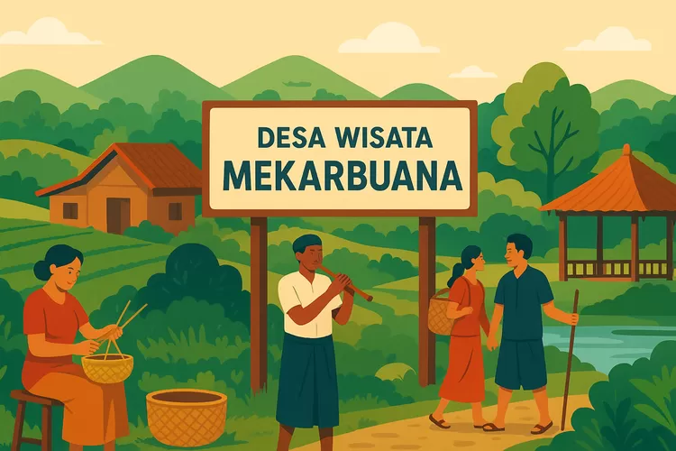 Alam asri dan budaya hangat Desa Wisata Mekarbuana yang menyatu dalam keseharian warganya. Foto/Bogorinsider.com (Foto/Bogorinsider.com)
