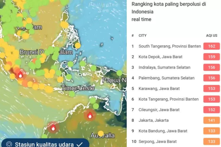 Empat Daerah Di Jawa Barat Ini Masuk 10 Rangking Kota Paling Berpolusi ...