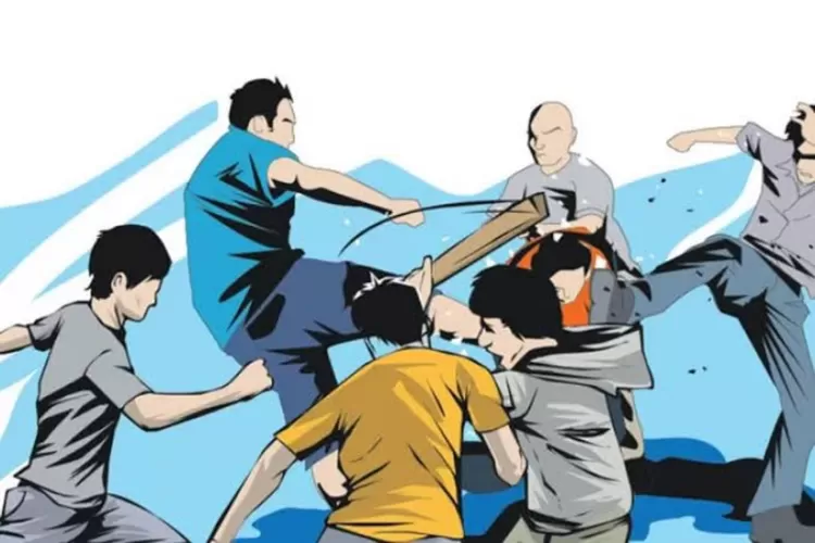 Ilustrasi tawuran.  (Dok: Istimewa)