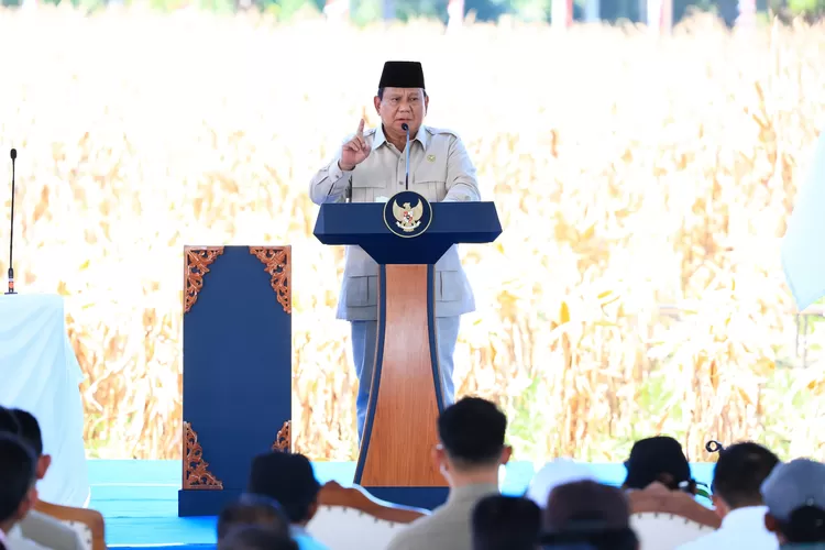 Presiden Prabowo lepas ekspor 1.200 ton jagung ke Malaysia, Indonesia targetkan jadi lumbung pangan dunia. (Istimewa)
