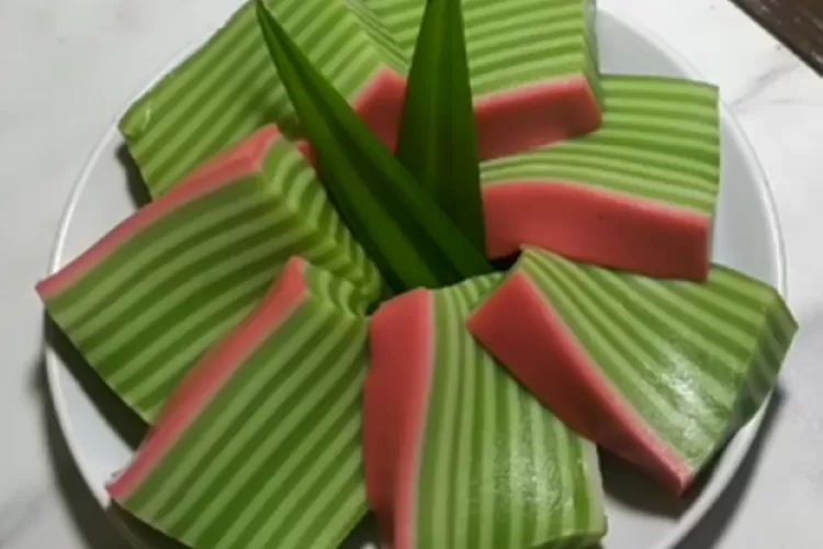 Resep Kue Lapis Tepung Beras Kanji Lembut Dan Kenyal, Bahan Sederhana ...