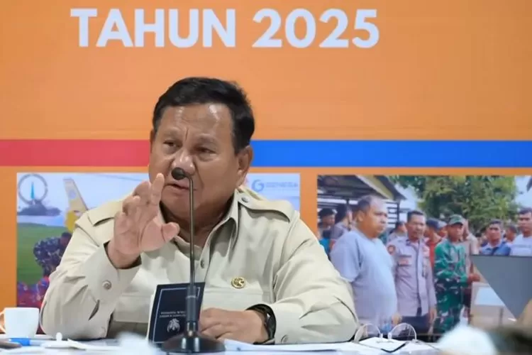 Presiden Prabowo Subianto instruksikan Mendagri copot jabatan Bupati Aceh Selatan. (Tangkap layar YouTube/Sekretariat Presiden)