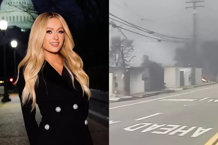 Paris Hilton berbagi momen pilu saat rumahnya di Malibu terbakar akibat kebakaran besar yang melanda Los Angeles. (Instagram.com/parishilton)