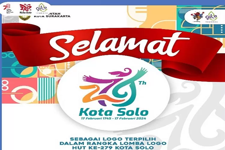 Download Logo Hari Jadi Kota Solo ke 279 Tahun 2024 Lewat Link Ini