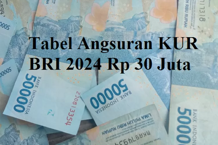 Permudah Pelaku Usaha, Simak Tabel Angsuran KUR BRI 2024 Rp 30 Juta ...