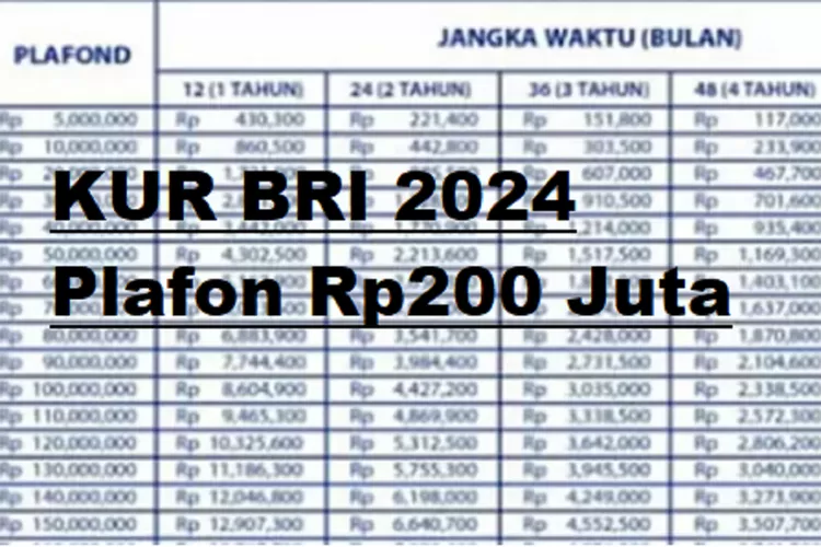 Plafon Hingga Rp200 Juta, Begini Cara Mengajukan KUR BRI 2024 Tanpa ...