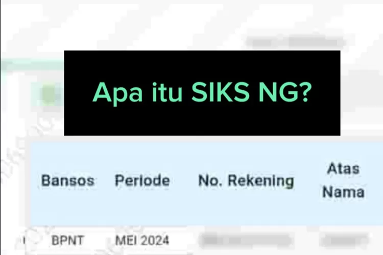 Apa Itu SIKS NG? Aplikasi Cek Bansos Kemensos Khusus Cek PKH 2024 dan