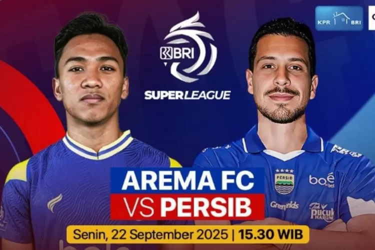 Jadwal acara Indosiar, Senin 22 September 2025, saksikan laga Arema FC vs Persib Bandung (Vidio)