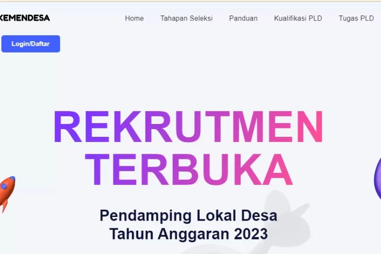 Link Pendaftaran Pld Kemendesa Dan Persyaratan Lengkapnya Soulsel