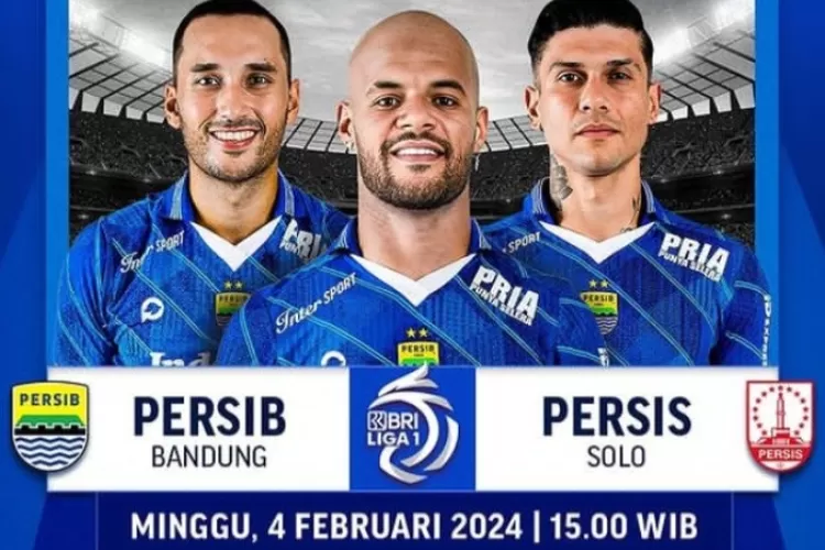 Gambar jadwal pertandingan Persib Bandung VS Persis Solo  (Instagram.com@PERSIB)
