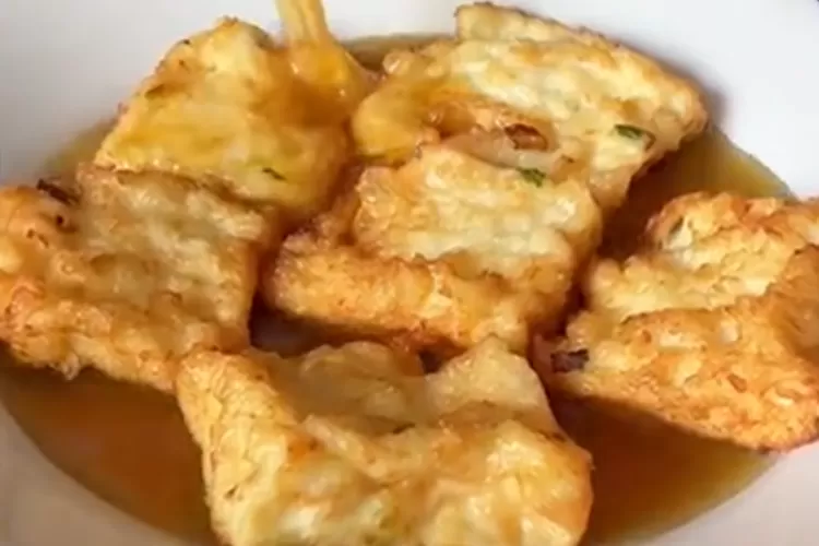 Resep pempek sutra telur  (TikTok.com@lusiana.lusii)