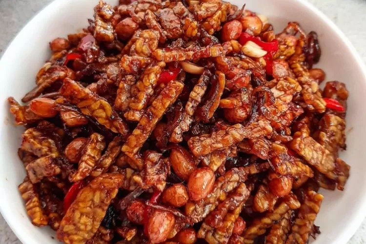 Sajian makanan tempe kering kacang teri (Instagram@yscooking)