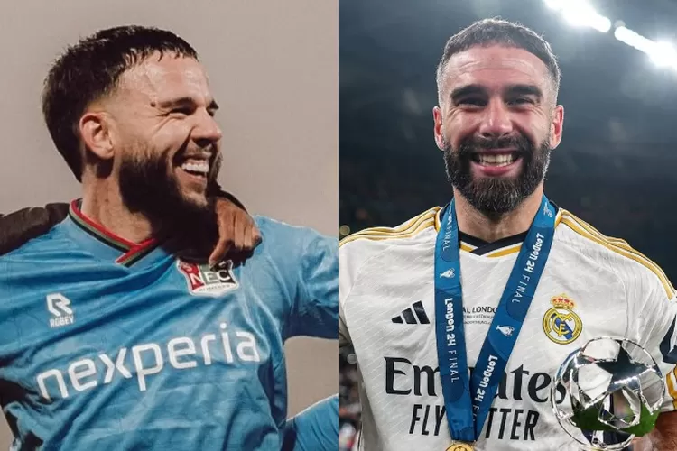 Potret Pemain Timnas Indonesia, Calvin Verdonk dan Pemain Timnas Spanyol, Daniel Carvajal. (Instagram.com/@c.verdonk - @dani.carvajal.2)