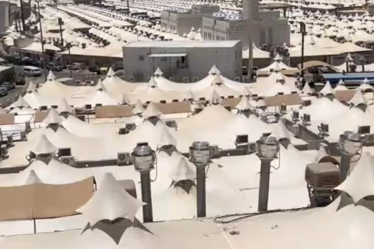 Potret tenda jemaah calon haji yang ada di Mina.  (Instagram/kemenag_ri)